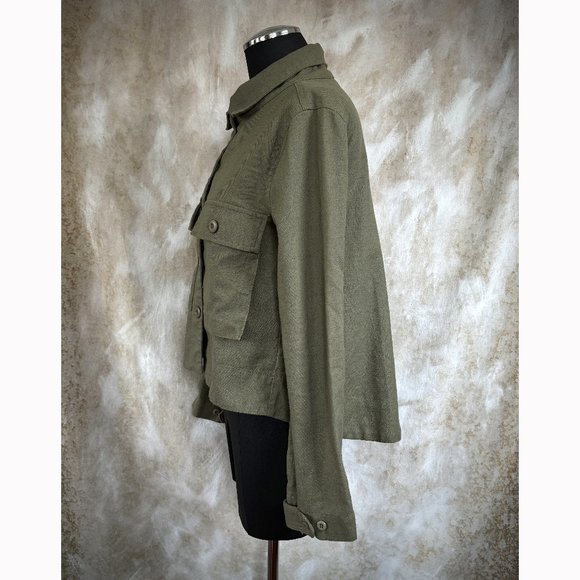 Fate by LFD Military Back Pleat Swing Jacket - S - Picture 3 of 7